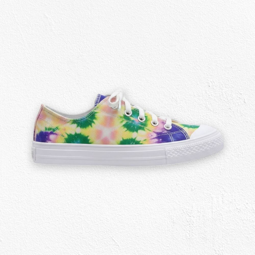 FILA Tarp 1911 CVO Tie Dye Lace Canvas Sneakers Size 8.5 NIB Colorful Retro